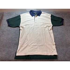 Vintage 90s Y2K Dolphin Cove Colorblock Polo Shirt Mens L USA